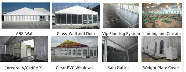 High Strength White PVC Tarpaulin Tent for Exhibition or Wedding Events